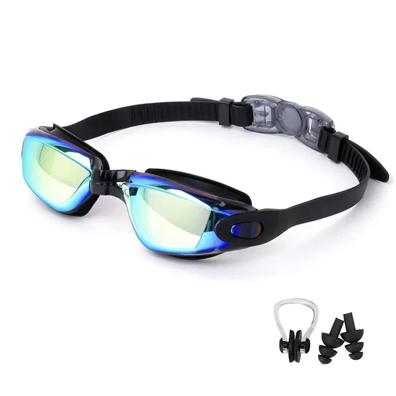 Swimming Goggles for Men & Women β Anti-Fog UV Protection, Waterproof, Adjustable Silicone Swim Goggles for Adults & Kids